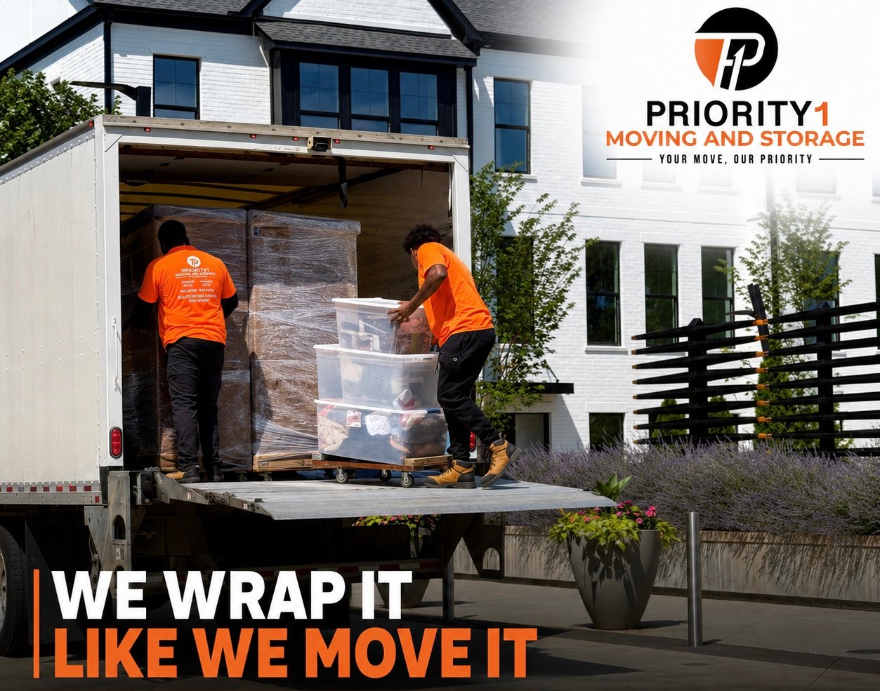 Priority1 Moving & Storage moving team